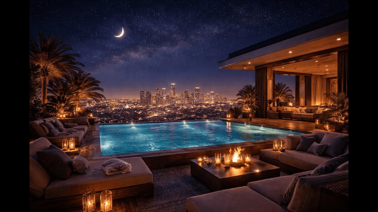 🌙 1 Hour Cosy Rooftop Lounge Mix | Chill Soul & Night City Vibes