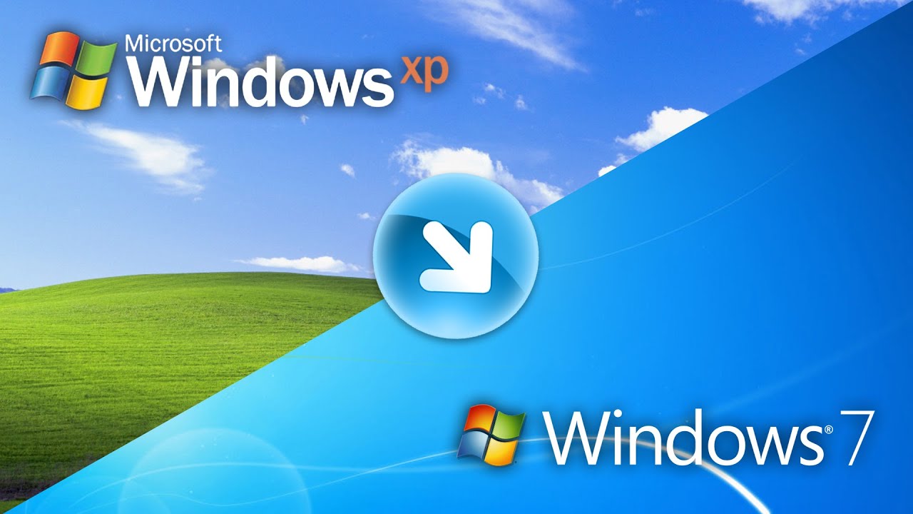 Windows XP transformed into Windows 7