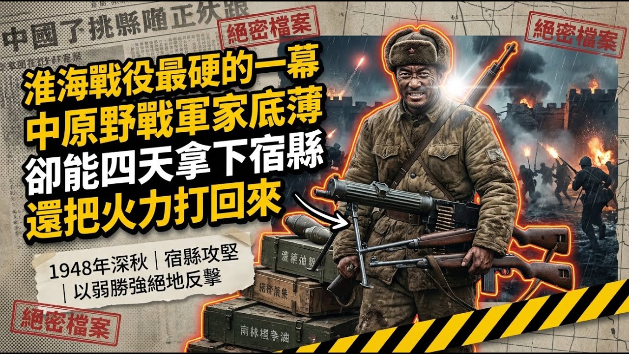 淮海戰役最硬的一幕：中原野戰軍「家底薄」卻能四天拿下宿縣，還把火力打回來？