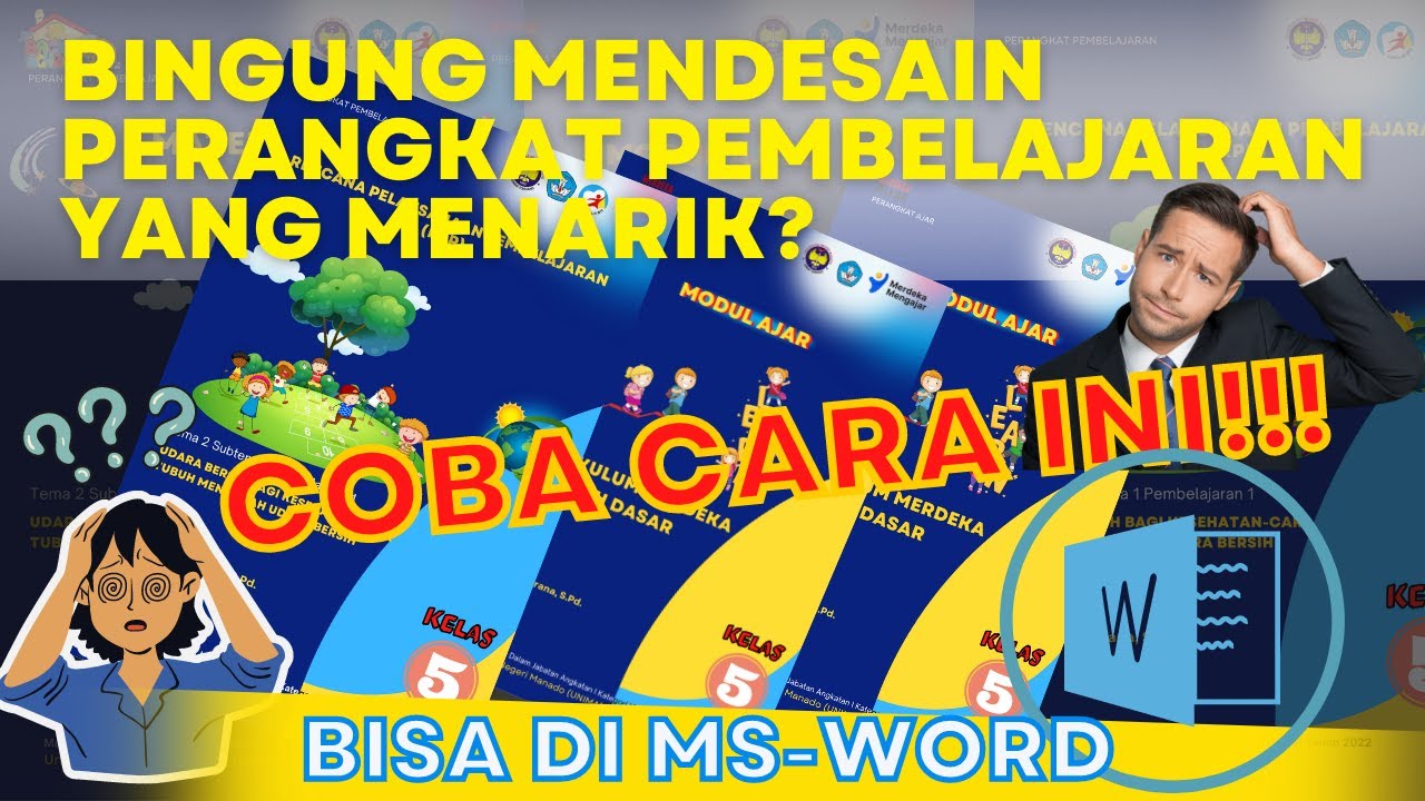 CARA MENDESAIN PERANGKAT AJAR MENARIK DENGAN MS WORD.
