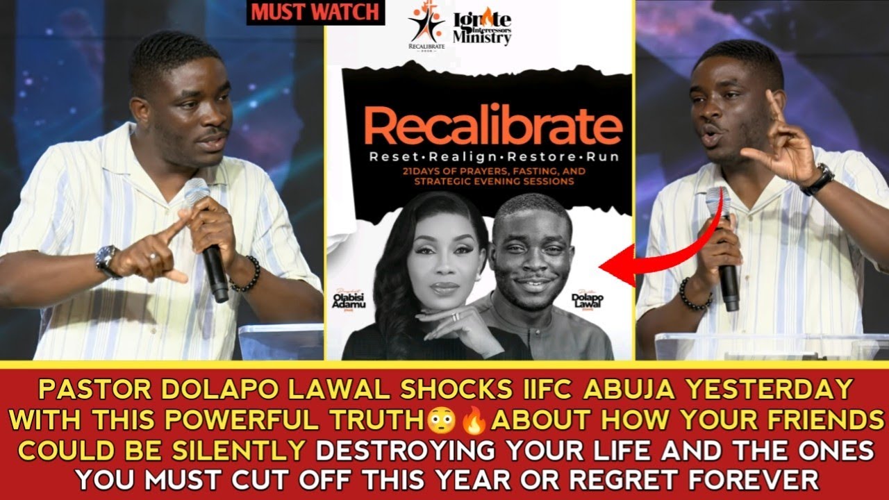 PST DOLAPO LAWAL SHOCKS IIFC ABUJA YESTERDAY WITH THIS POWERFUL TRUTH ABOUT HIS LIFE AND BAD FRIENDS