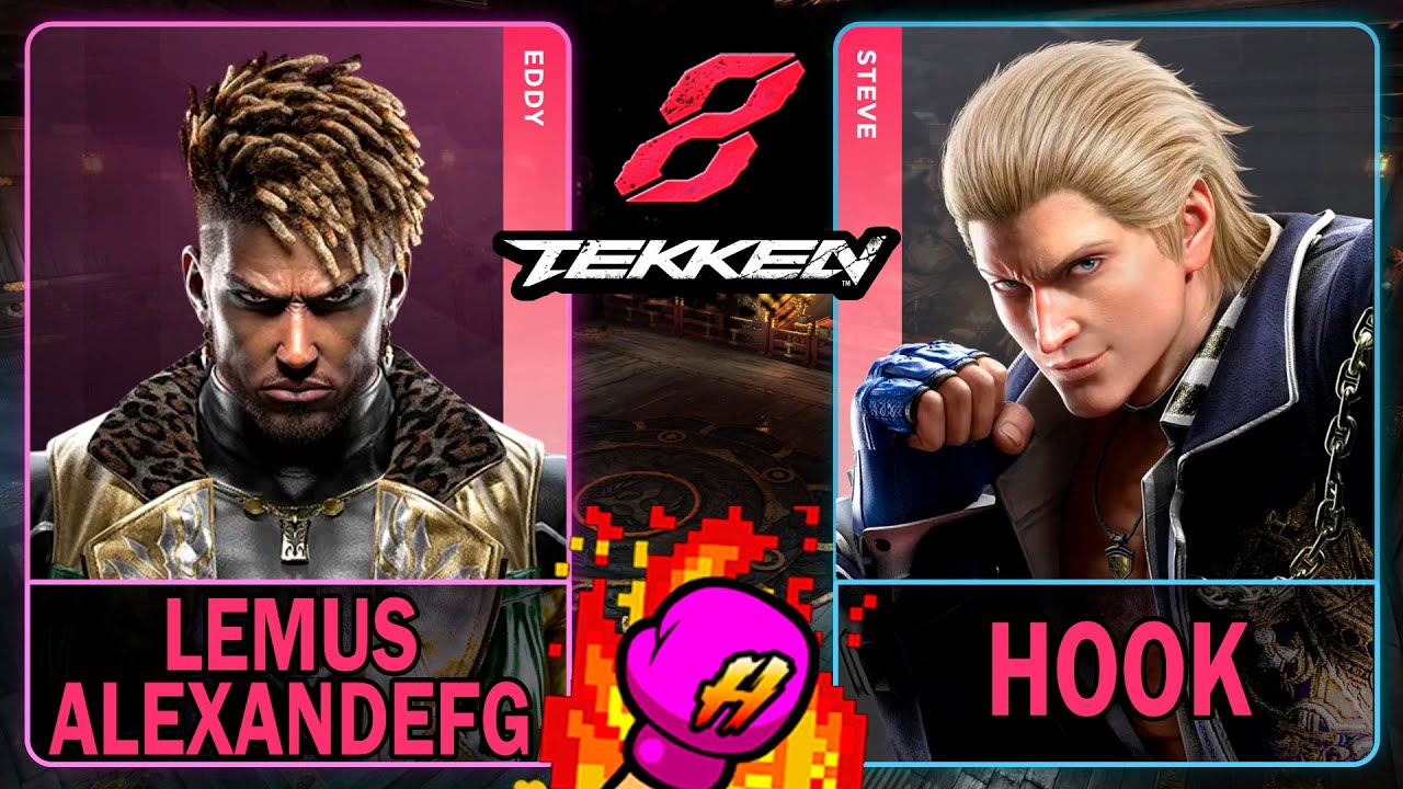 Tekken 8 Lemus AlexandeFG (EDDY) VS Hook (STEVE)🥊 鉄拳8🥊4K 60ᶠᵖˢ🥊T8 🥊TK8🥊