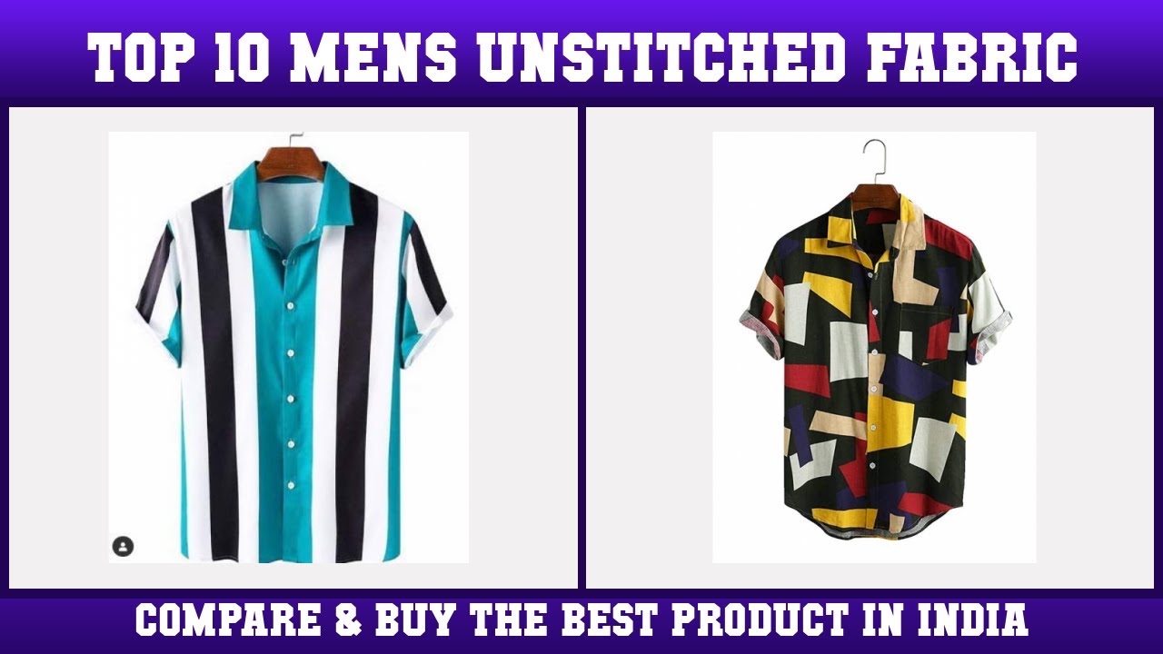 Top 10 Mens Unstitched Fabric to buy in India 2021 | Price & Review