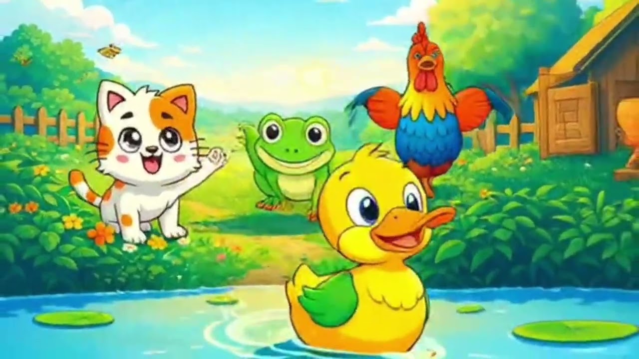 Hayvanlar Tekerlemesi 🐱🐸🦆🐓 | Eğitici ve Eğlenceli Çocuk Şarkısı||Mini melodi