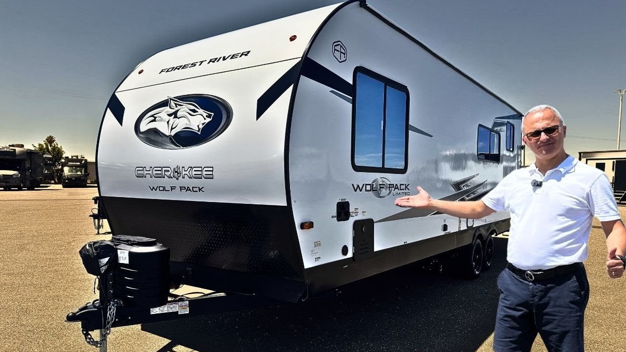 Fit All your Toys in this New 2026 Forest River RV Toy-Hauler Cherokee Wolf Pack 25-14!