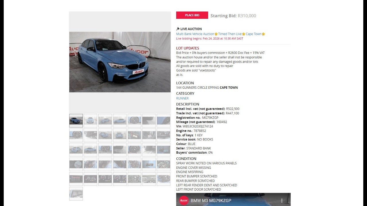 LIVE Bank Repo Cars 🚗 Multibank Auction | Cape Town | 24 Feb