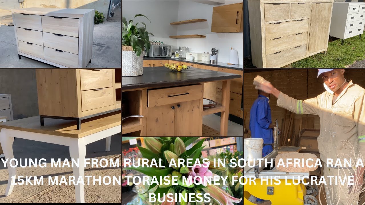 SKILLED SOUTH AFRICAN MAN FROM RURAL AREAS MAKES  LUXURY AFFORDABLE CUSTOMISED HIGH END FURNITURE