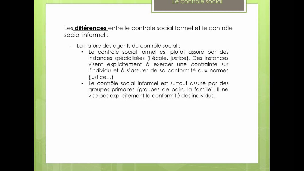 contr&ocirc;le social