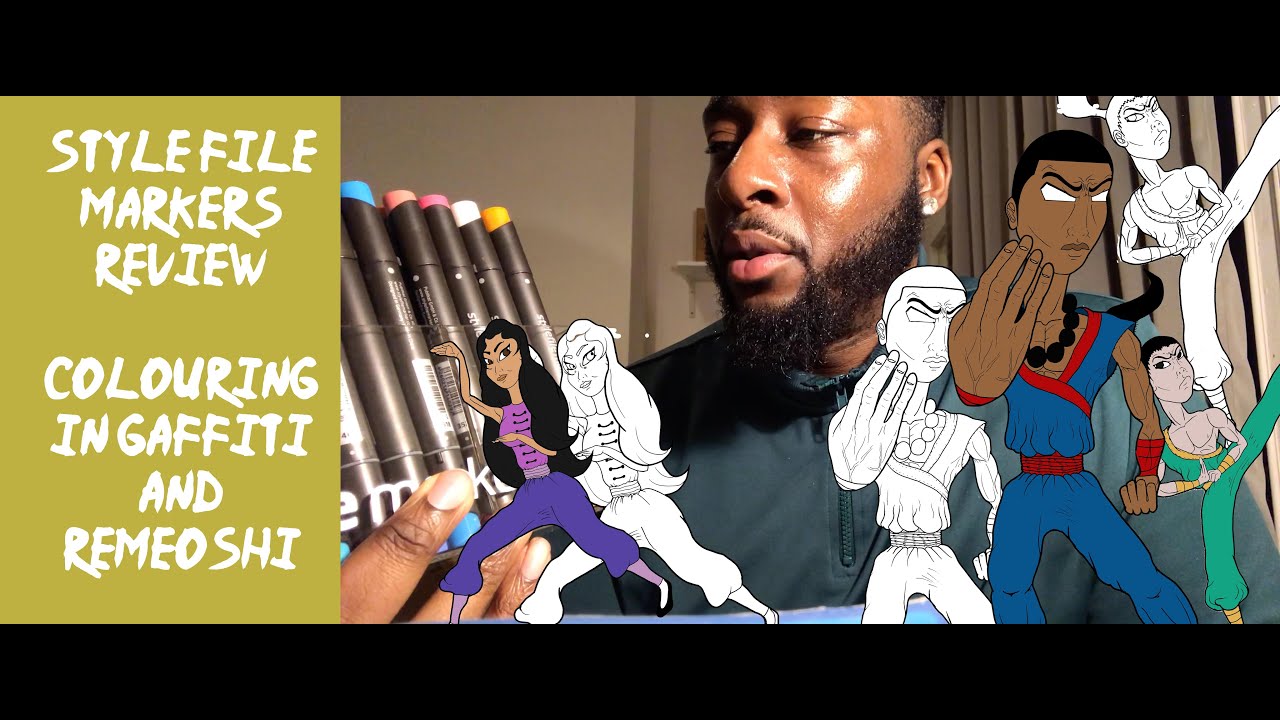 STYLEFILE MARKER REVIEW & UNBOXING | GRAFFITI ART |COLOURING IN REMEOSHI