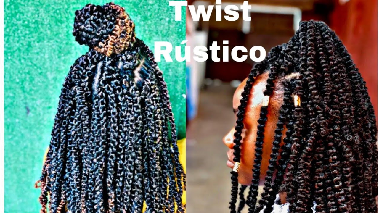 Nova tendência de trança,   Twist Rústico como deve ser feito? passo a passo, YouTubAngolana 🇦🇴