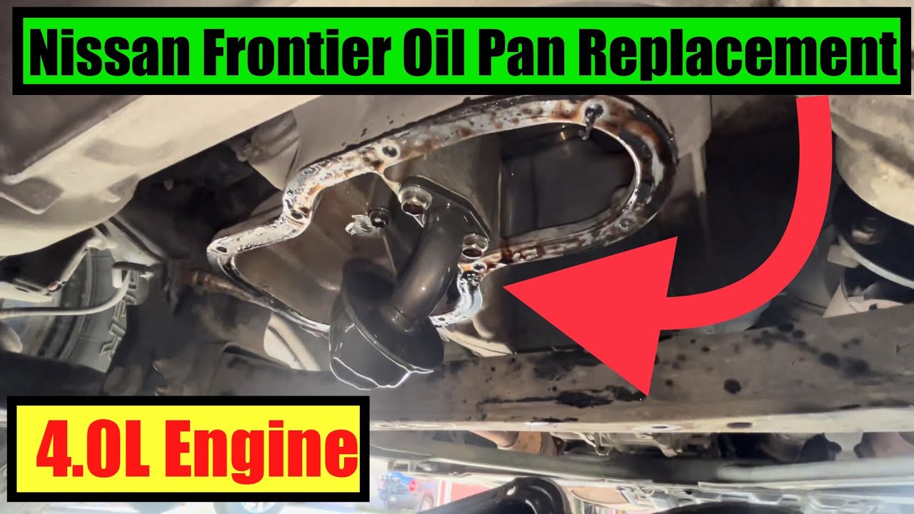 Замена поддона двигателя Nissan Frontier Xterra. VQ4.0