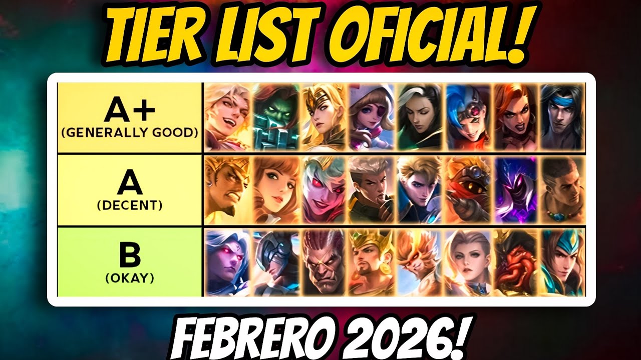 TIER LIST FEBRUARY 2026!! | THE BEST HEROES FOR SOLOQ AND COMPETITIVE! | MOBILE LEGENDS SPANISH