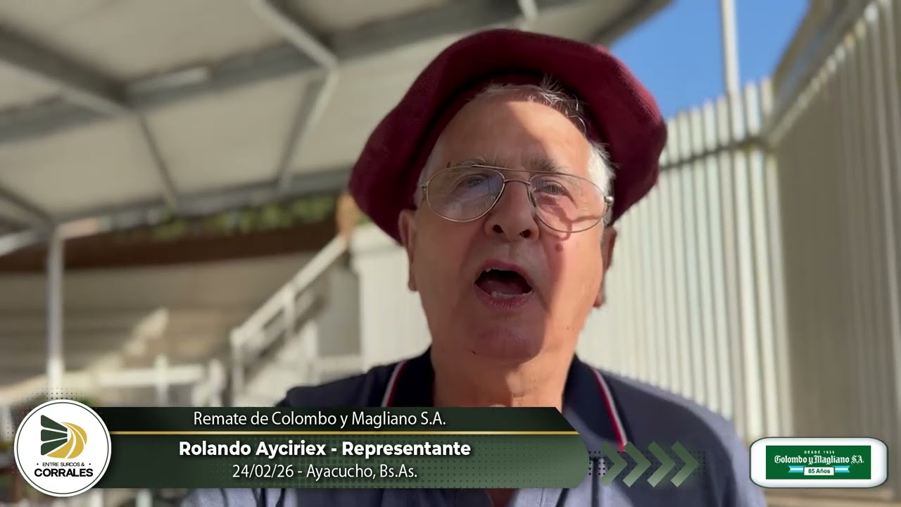 24-02-26 - Rolando Ayciriex - Representante de Colombo y Magliano S.A. -   Ayacucho, Bs.As.
