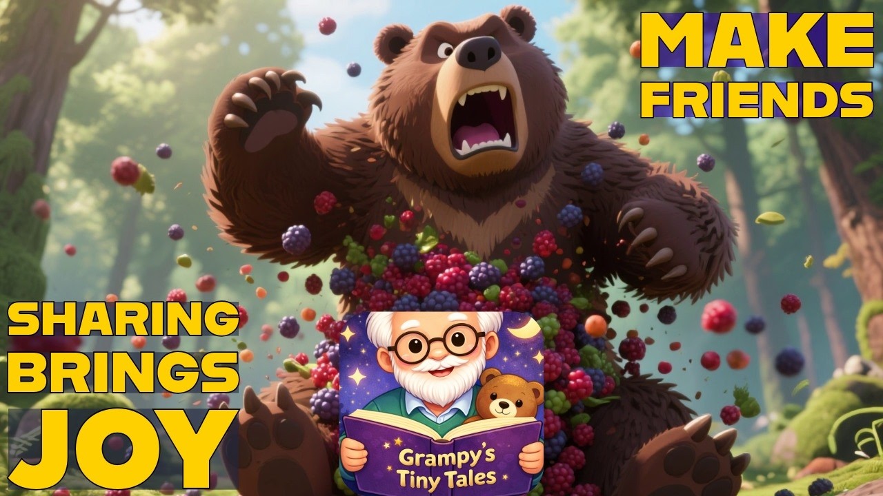 The Grumpy Bear Who Learned to Share🐻 Bedtime Story for Kids About Kindness & Friendship