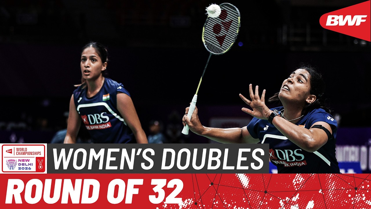 BWF World Championships 2026 | Lam/Lee (USA) [16] vs Jolly/Pullela (IND) | R32