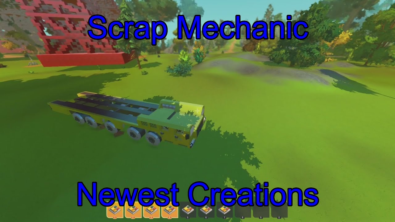 Newest Scrap Mechanic: Mobile Gun Platform, Crusher, and More | Creations, Vehicles, Builds