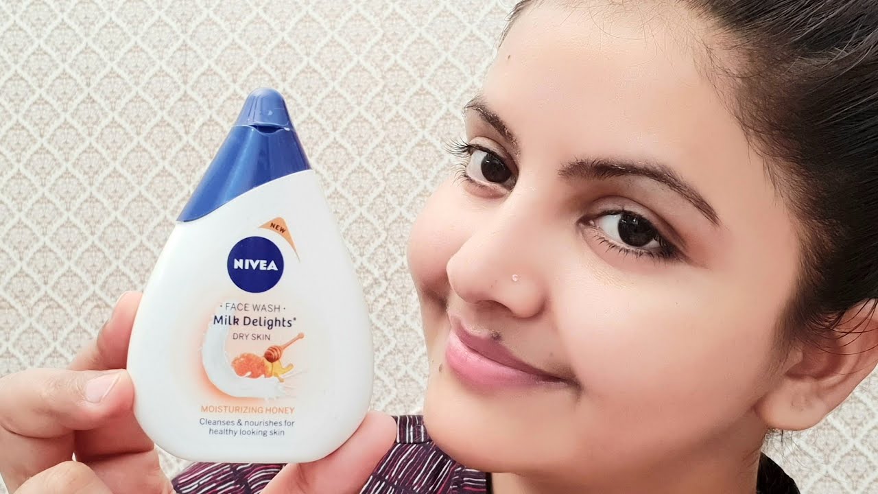 NIVEA milk delights face wash moisturizing honey for dry skin review & demo |RARA