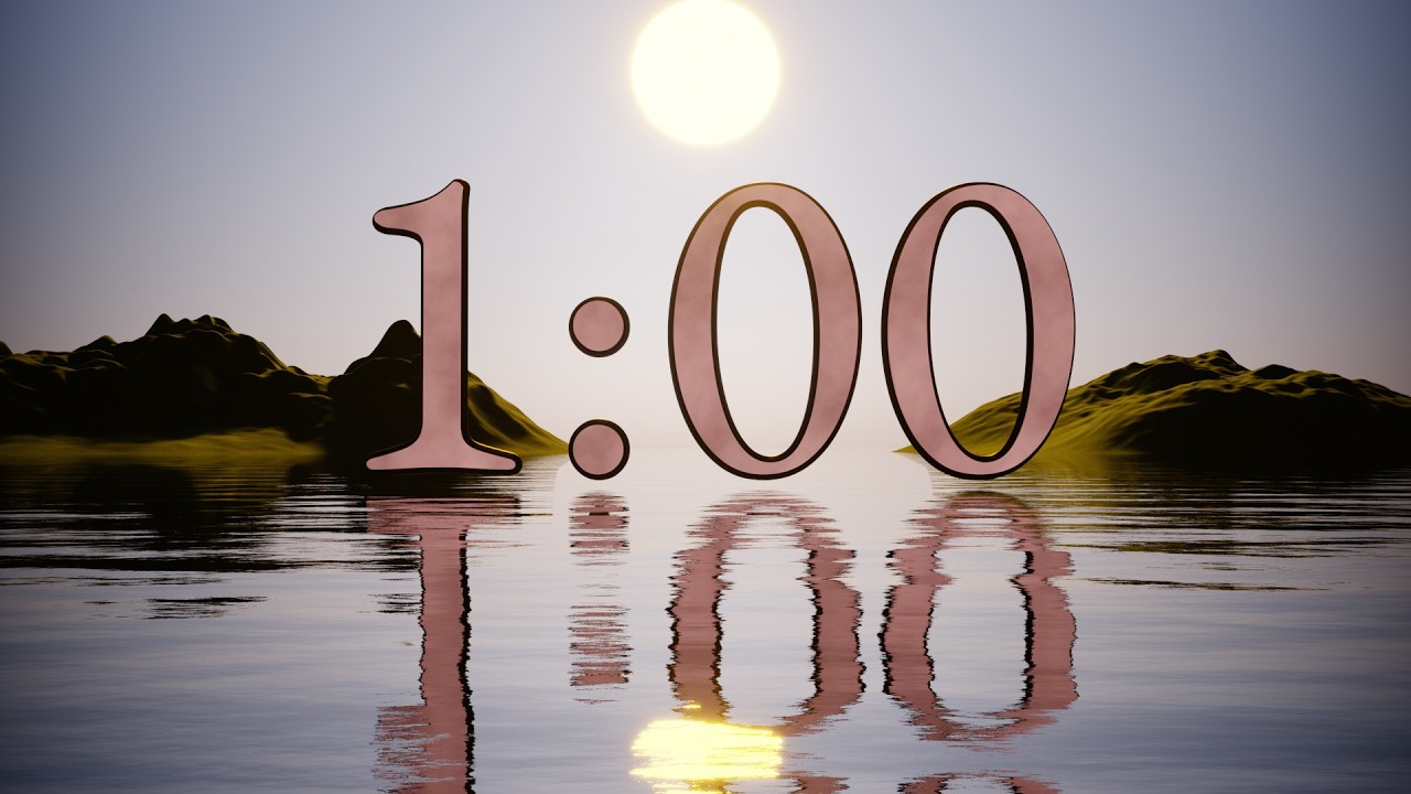 1-minute - relaxing music - sunset