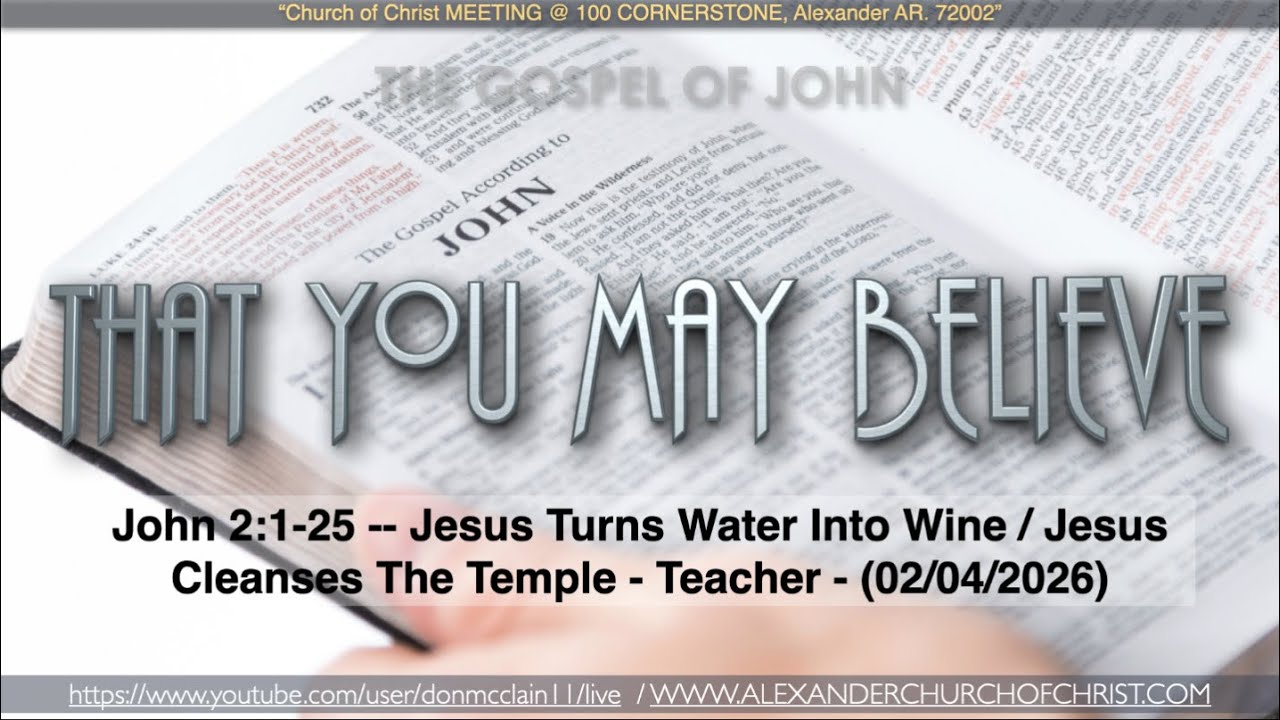 Jesus Turns Water Into Wine / Jesus Cleanses The Temple