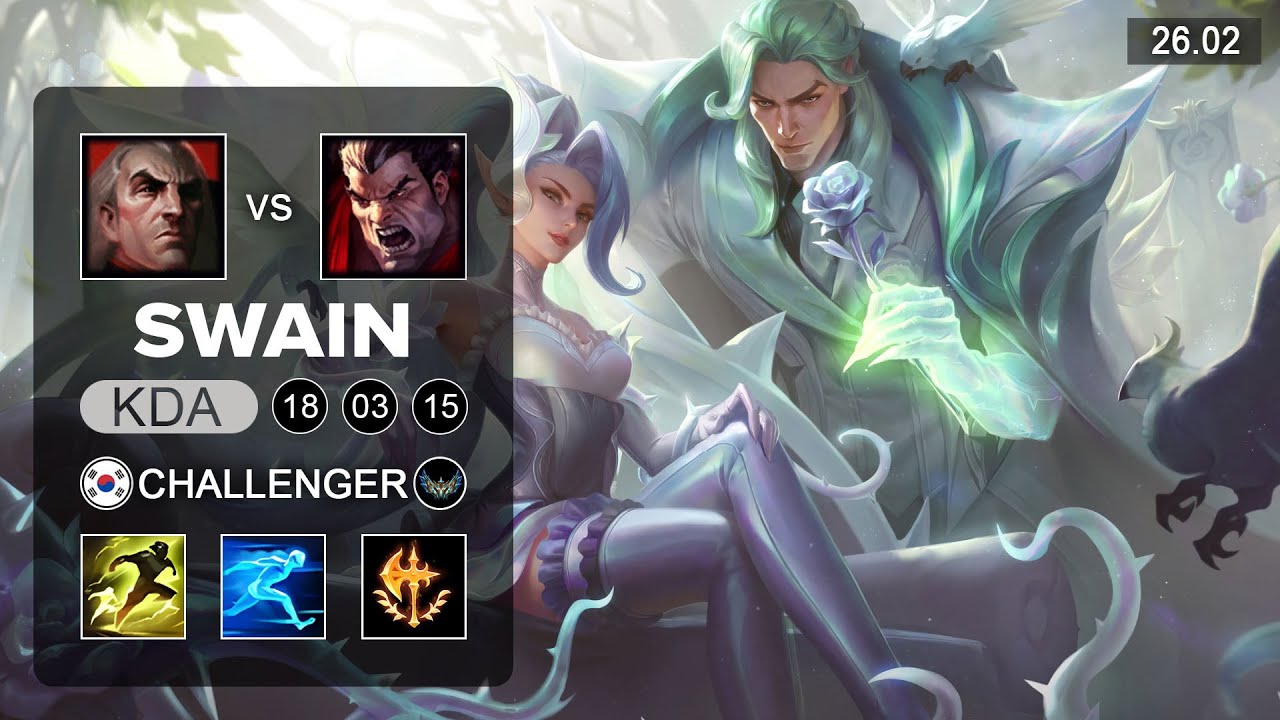 Swain vs Akali Mid - KR Challenger - Patch 26.02 Season 16
