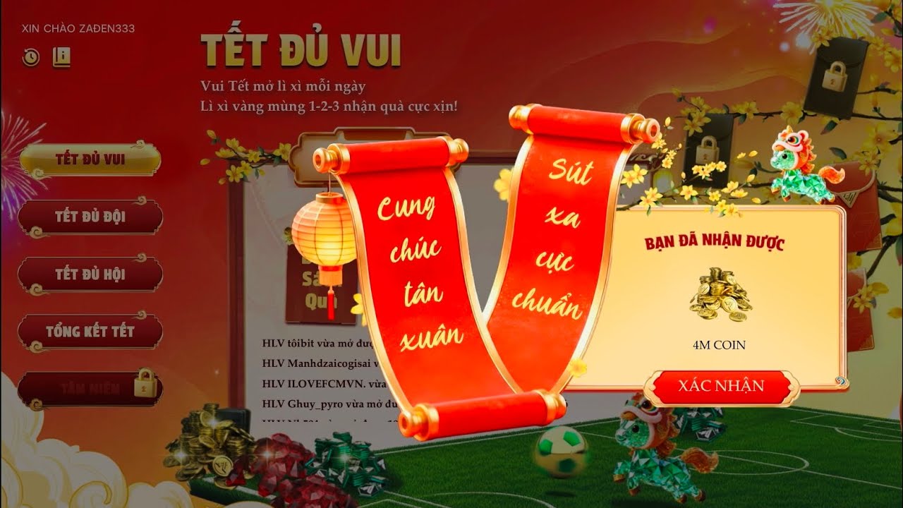 MÌNH CHƠI THỬ THÁCH HẰNG NGÀY TOTY TRONG FCMVN VÀ HÁI LÌ XÌ TẾT ĐỦ VUI