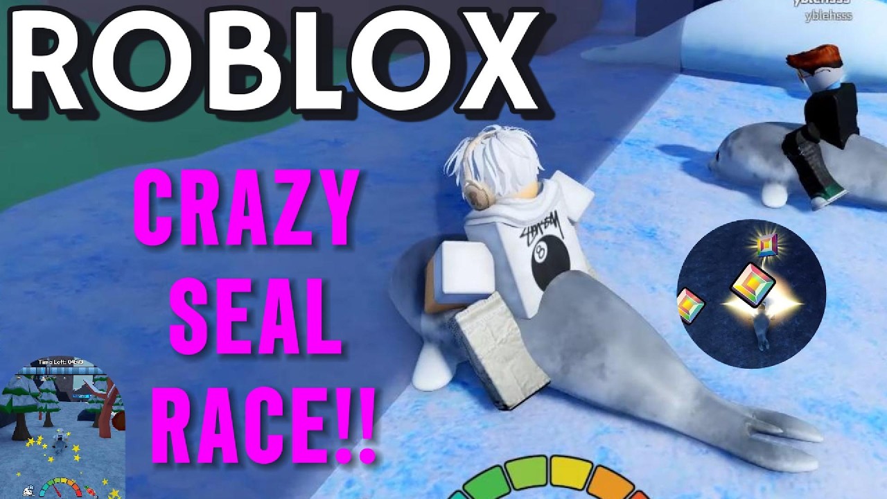 FUNNY SEAL RACING CHALLENGE! The Fastest Seal Wins! - Roblox Indonesia