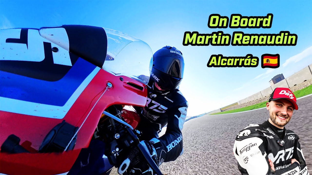Un tour embarqué à Alcarrás avec Martin Renaudin et la CBR RR-R