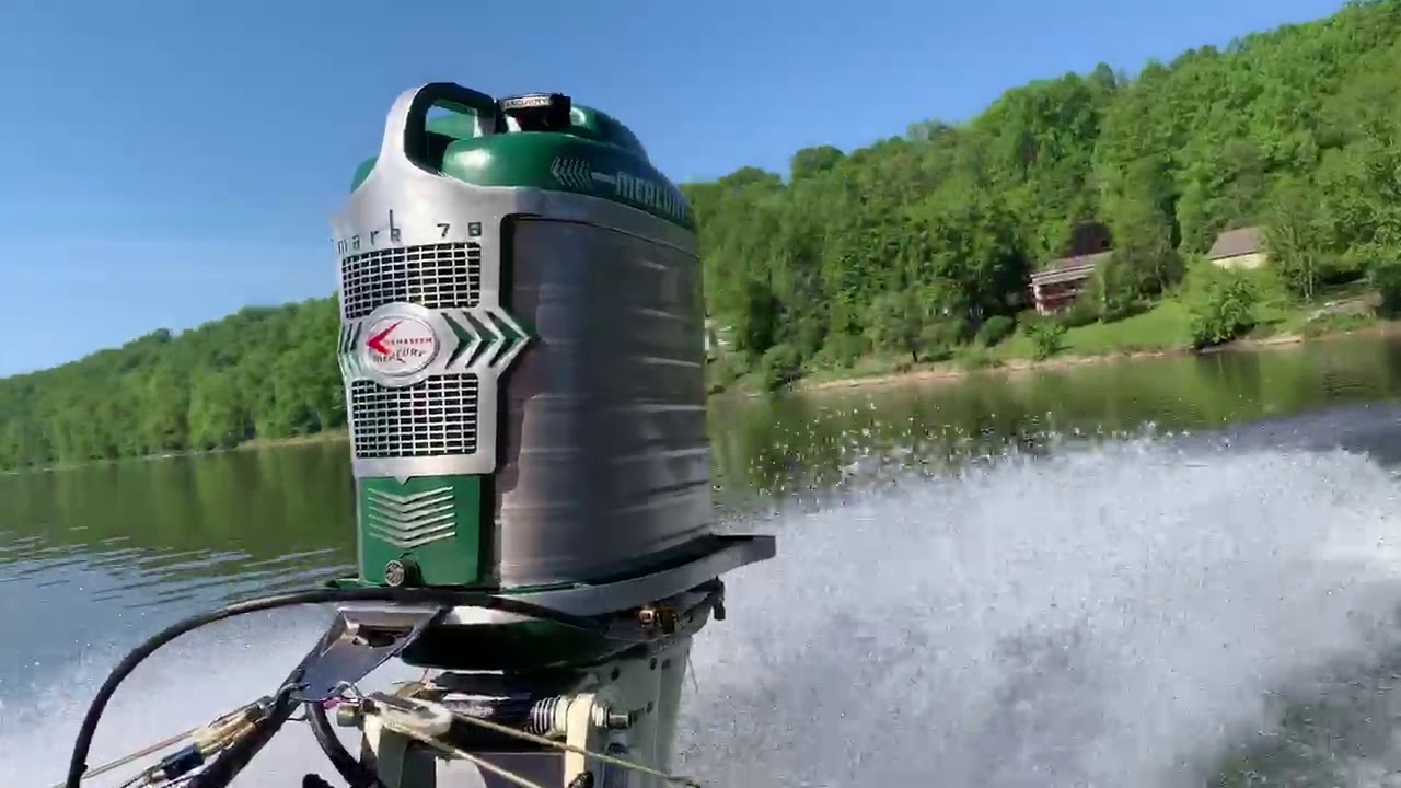 Mercury Mark 78 on the Glen L Cracker on the Allegheny River