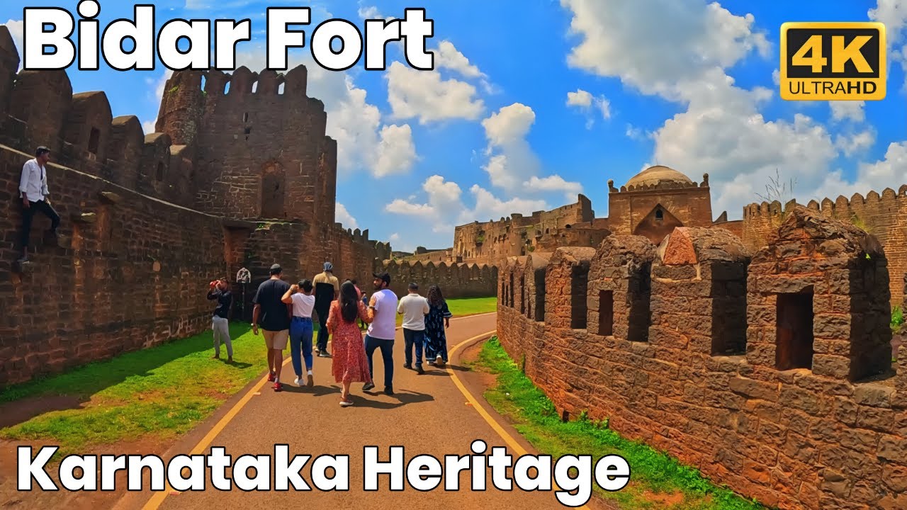 Bidar Fort Walking Tour 4K | Ancient Karnataka Heritage & Historical Monuments