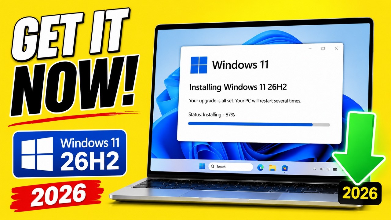 How to Download Windows 11 26H2 ISO Official! THE  EASIEST WAY 