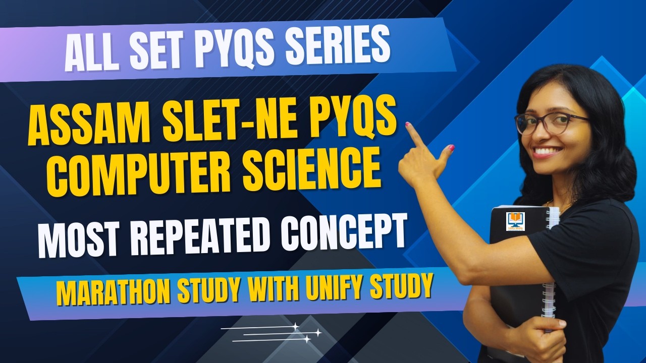 ASSAM SLET PYQs Computer Science| SET PYQs SERIES Computer Science| Most Repeated Concepts of CS
