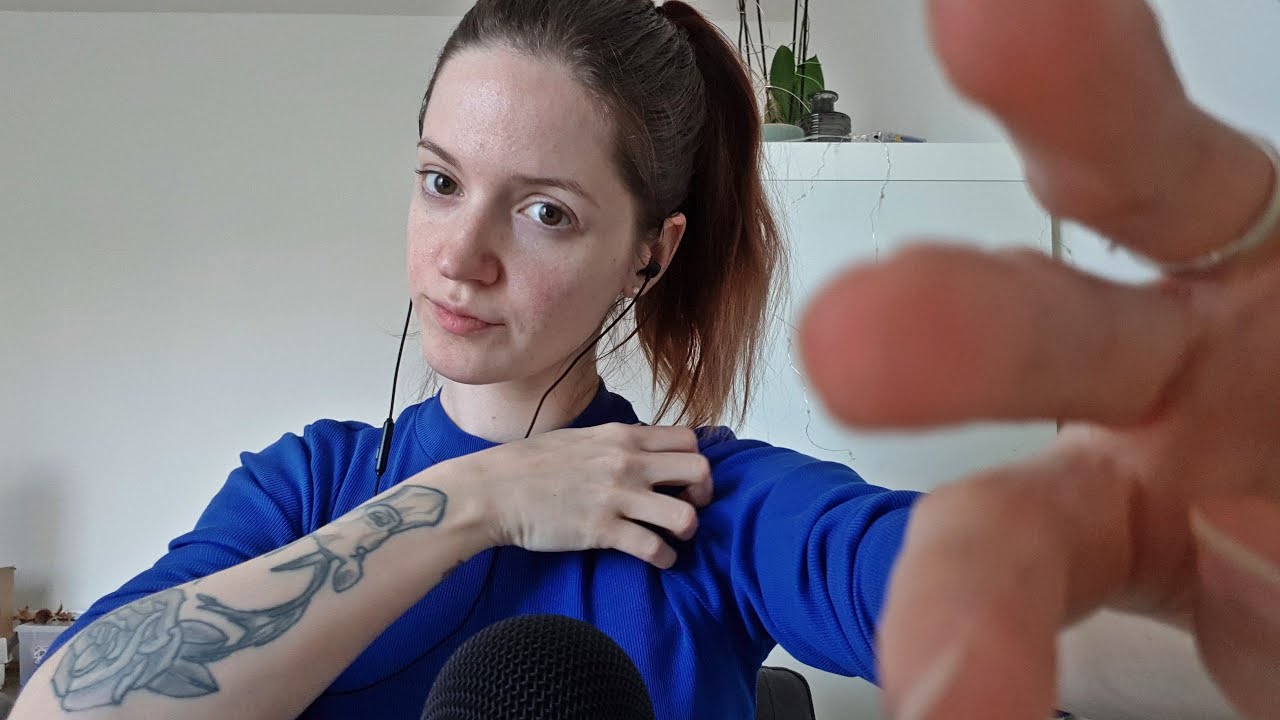 ASMR pure hand sounds and fabric scratching - fast vs. slow - mouth sounds, relaxing for sleep
