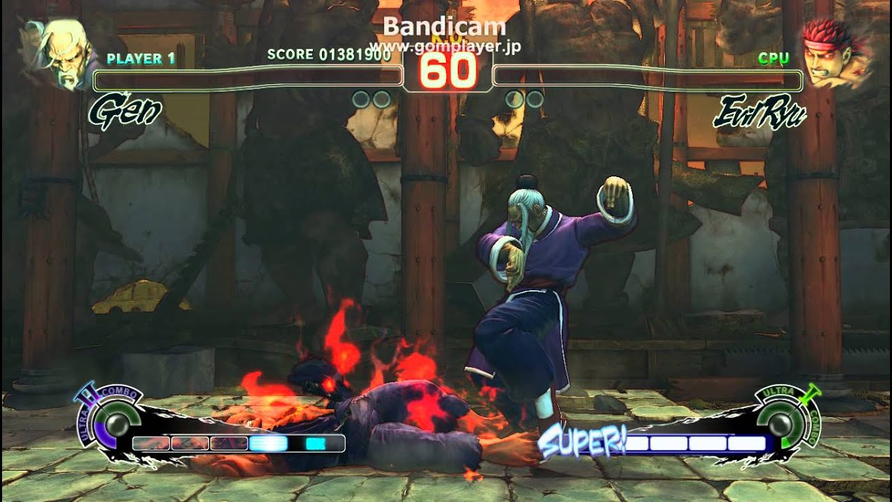 SSFIV AE PC - Gen VS Shin Evil Ryu