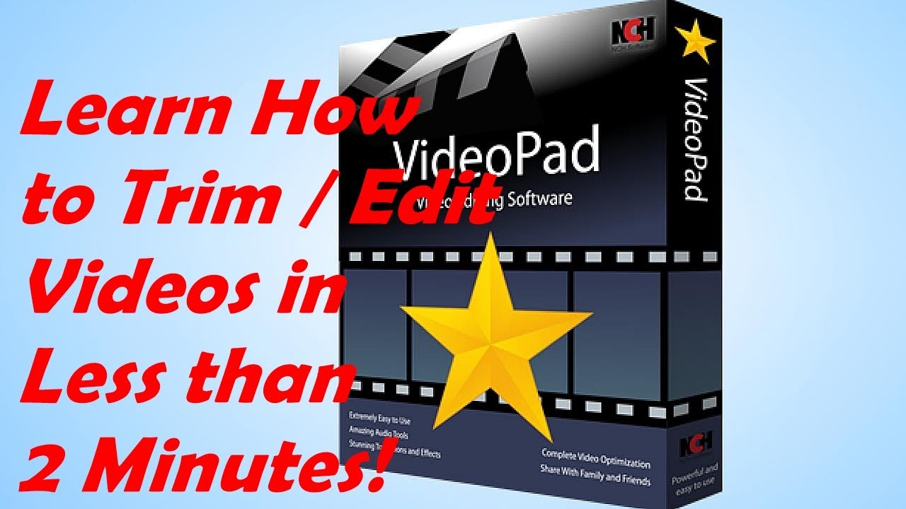 This Trimming Tip Will Save You TIME! VideoPad Video Editor Tutorial