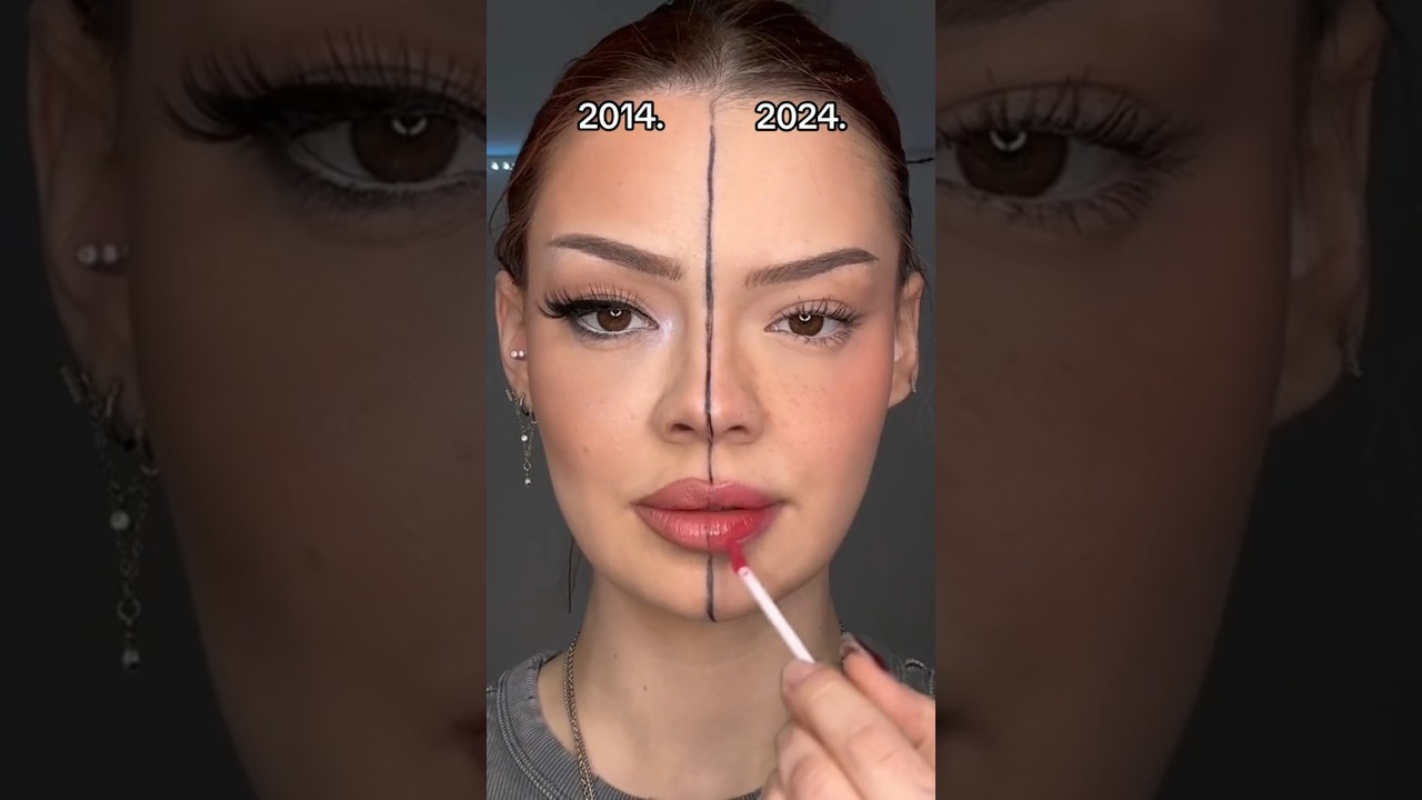 2014. vs 2024. makeup🤍
