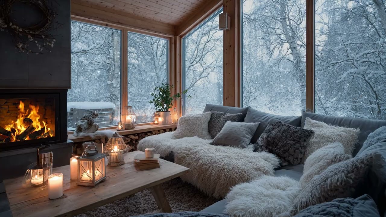 Snow inspired soundscape wraps the night 🌙 easing focus into quiet winter comfort