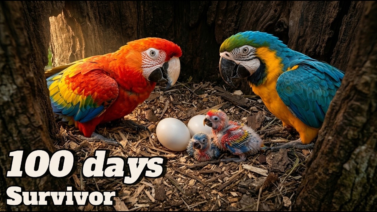 Catalina Macaw: 100 Days From Egg to Survivor (Natural Hybrid)