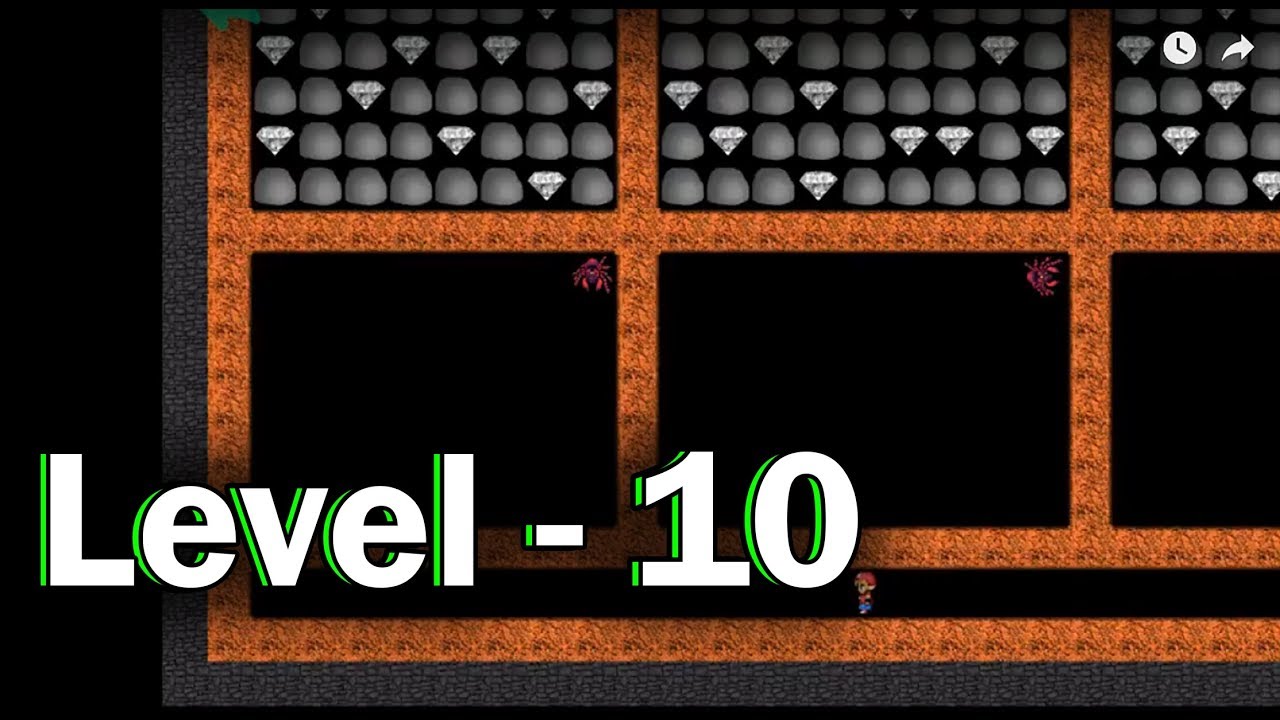 Diamond mine level 10 collected all 30 diamonds