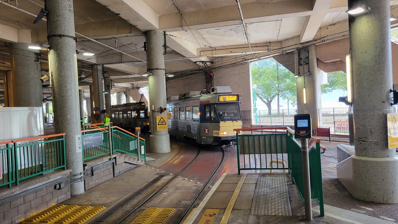 Light Rail Phase 2 1086-1202 @ 614P & 615P 輕鐵1086-1202行走614P及615P線行車片段