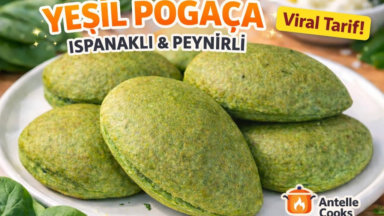 Viral Tarif! Yeşil Poğaça (Ispanaklı & Peynirli) | Herkes Bunu Yapıyor!