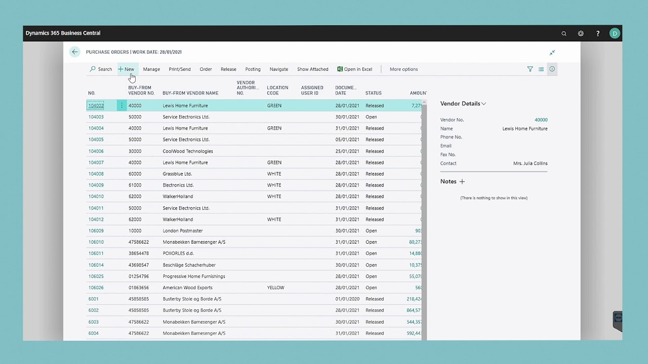Make Drop Shipments in Dynamics 365 Business Central