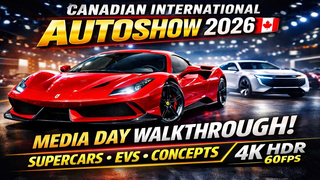 🏎️ Canadian International AutoShow 2026 | Media Day Walkthrough •Supercars •EVs •Concepts | 4KHDR60p