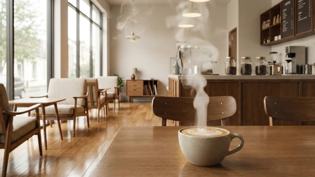 봄날, 조용한 카페와 부드러운 재즈 ☕🌸