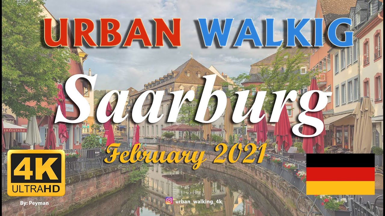 Urban Walking - Saarburg / Germany - 4K (60fps) @UrbanWalking4K #urbanwalking #saarburg