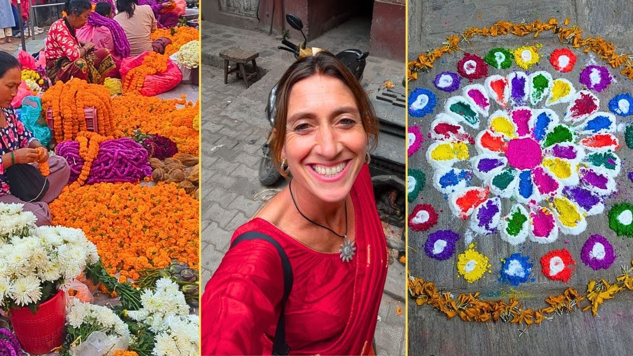 My First Tihar Festival in Nepal - We Celebrated in Kathmandu!