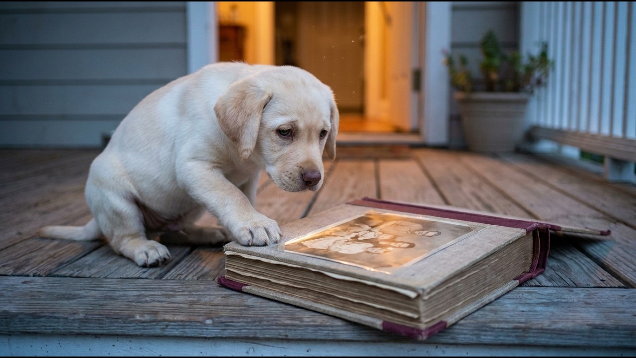 He tied a Labrador puppy to my porch – what I found in her photo album broke me