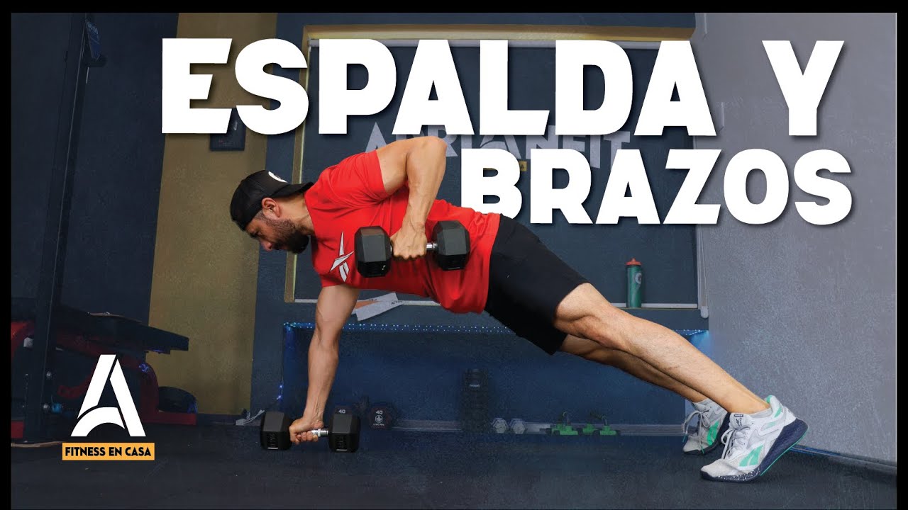 Espalda y Brazos en Casa // Tonificación + HIIT Quema Grasa