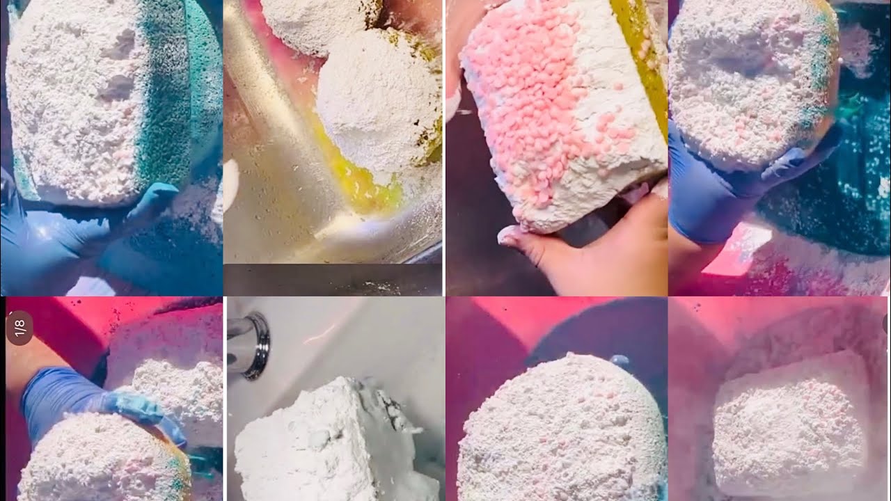 8 super sponge🧽asmr bombs from ajax, comet, fabulous, #shorts #asmr #oddlysatisfying #satisfying
