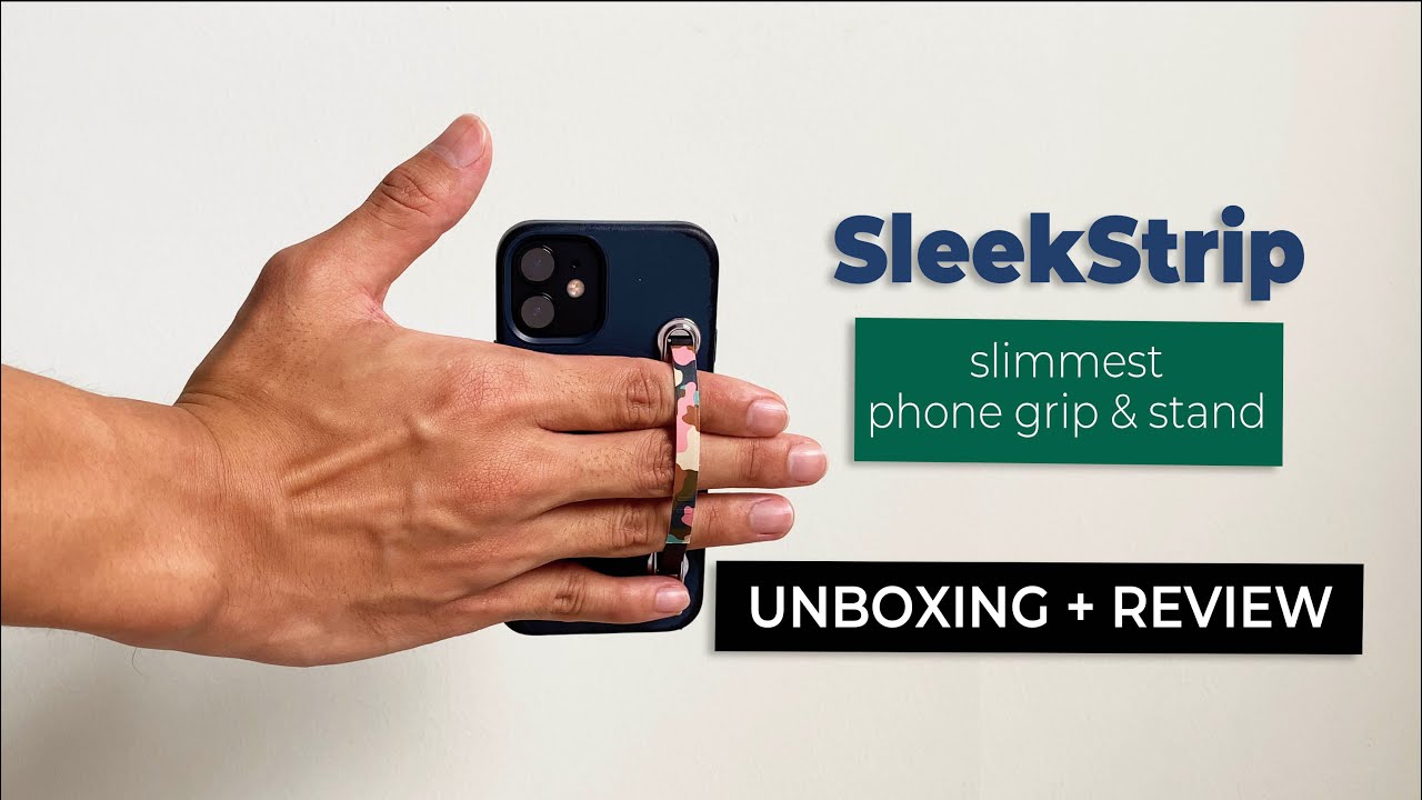 Slimmest Phone Grip & Stand | SleekStrip Unboxing & Review