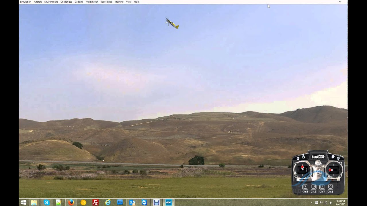 In flight CG test for RC Planes